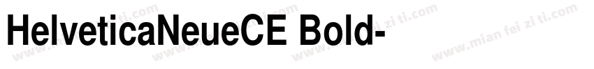 HelveticaNeueCE Bold字体转换
